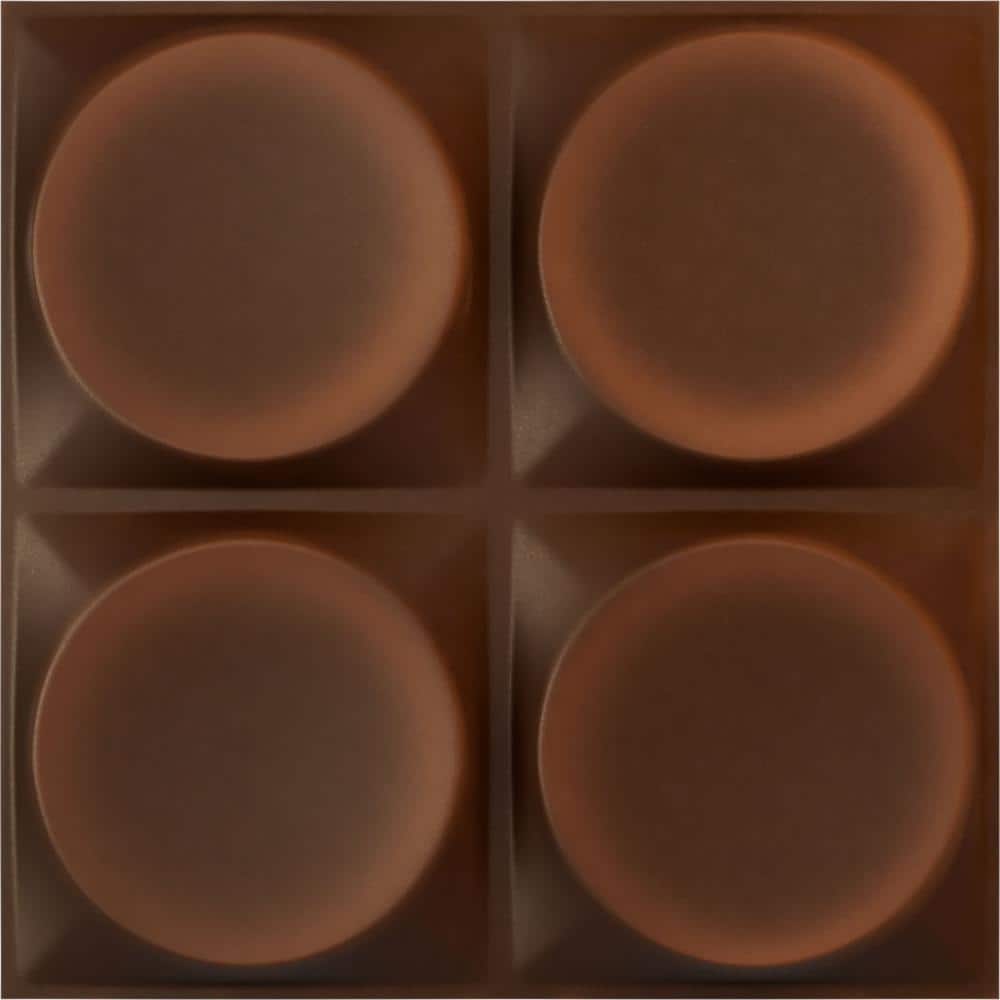1 in. x 19-1/2 in. x 19-1/2 in. Adonis EnduraWall PVC Decorative 3D Wall Panel, Aged Metallic Rust (covers 2.67 sq. ft.) price history on PriceWatchPro