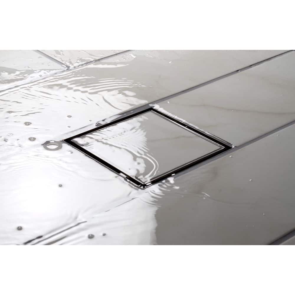 6" x 6" Stainless Steel Tile-In Shower Drain Cover