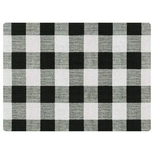9 to 5 Plaid Black 3 ft. x 4 ft. Home Office Desk Chair Mat