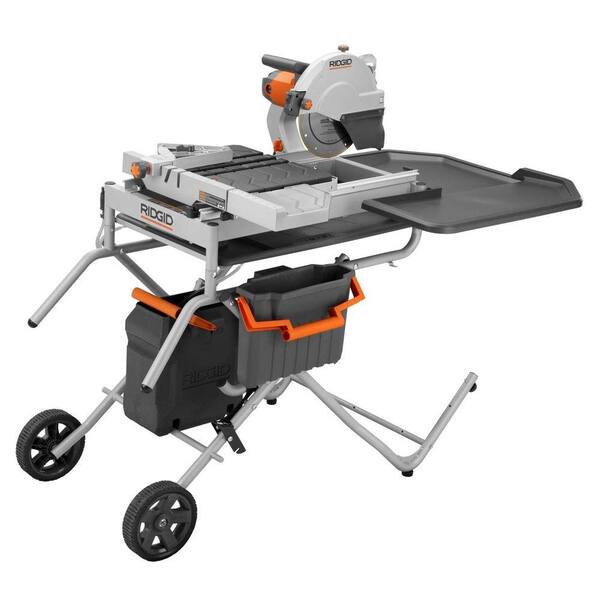RIDGID 10 in. Portable Tile Saw with Laser-DISCONTINUED R4010