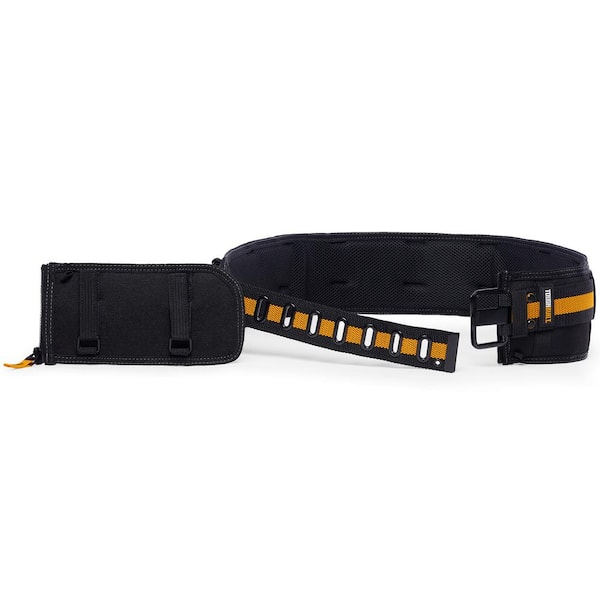TOUGHBUILT 5.75 Universal Padded Belt with Heavy Duty Buckle and Back  Support, Black with ClipTech attachment points TB-CT-41P - The Home Depot