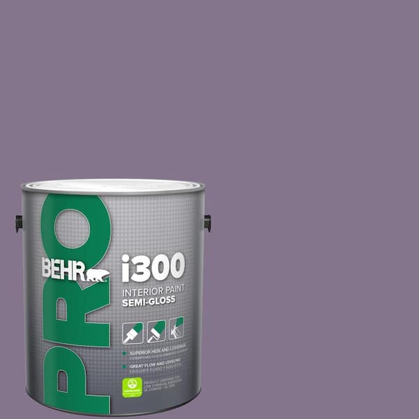 1 gal. #S100-5 Purple Potion Semi-Gloss Interior Paint