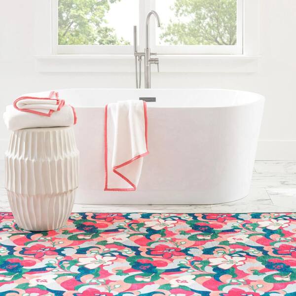 Dreamy Daisies Machine Washable Multi 5 ft. x 8 ft. Indoor Area Rug