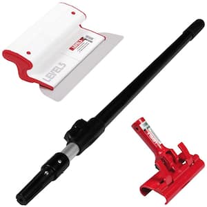 10 in. Composite Skimming Blade Combo with Handle Adapter Plus 37 in. to 63 in. Extension Handle