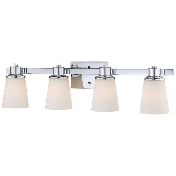 4 light chrome vanity fixture