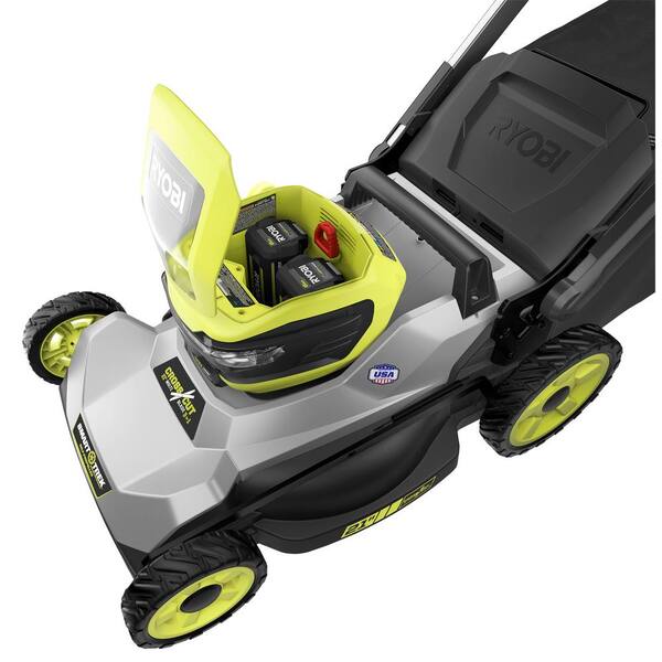 40V HP Brushless 21 in. Cordless Battery Walk Behind Dual-Blade Self-Propelled Mower with (2) 6.0 Ah Batteries \u0026 Charger