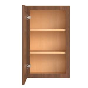 18 in. W x 12 in. D x 30 in. H in Cameo Scotch Plywood Ready to Assemble Wall Cabinet 1-Door 2-Shelves Kitchen Cabinet