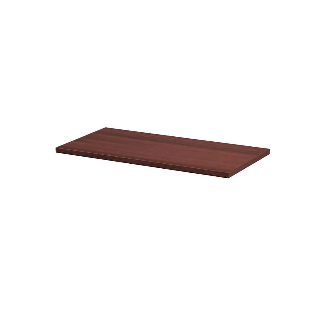 Dolle 32 in. L x 12 in. D Lite Shelf in Cherry 55206 - The Home Depot