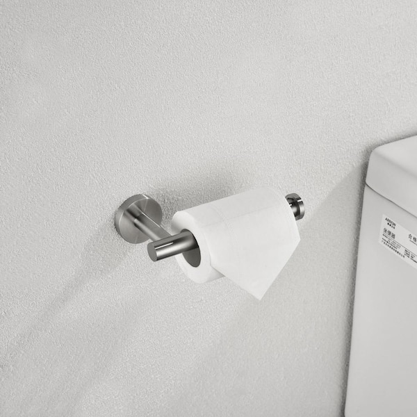 White Enamel Toilet Paper Holder Rustic Wall Mount Hand Towel Bar