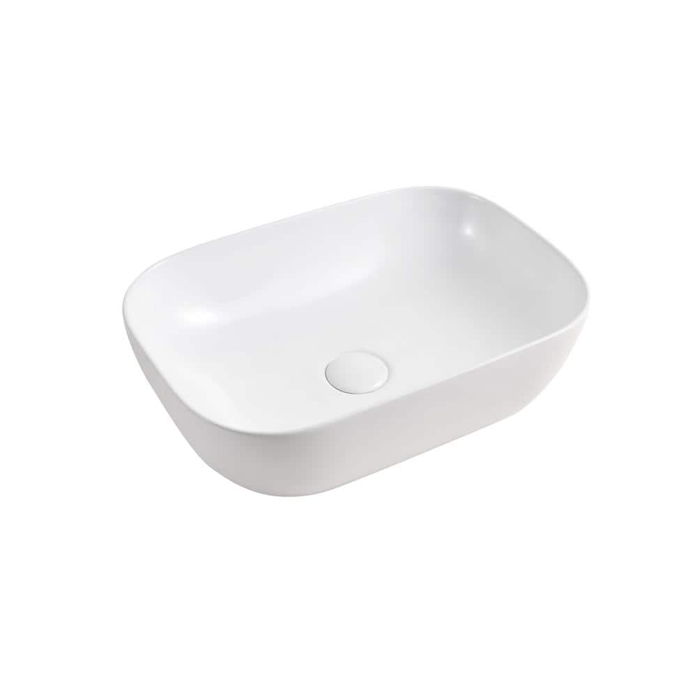 Elanti Vessel Bathroom Sink in White