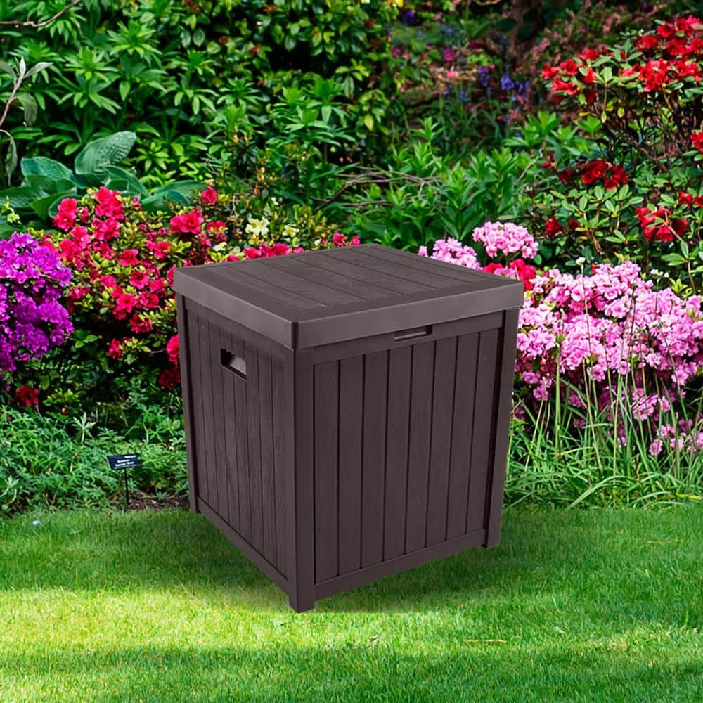 Outdoor Storage Box - 50 Gallon Deck Box for Pool Accessories or Patio Furniture Cushions - Deck Boxes Outdoor Waterproof Fade-Resistant by Pure Garden