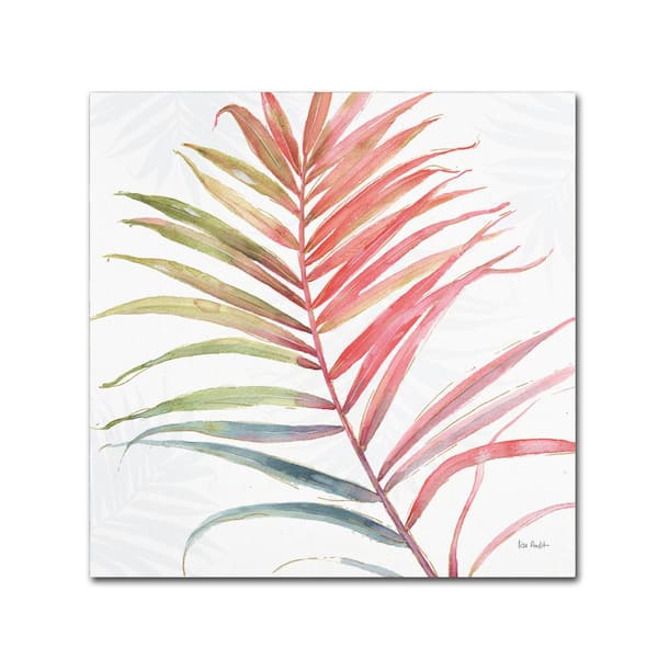Trademark Fine Art 24 in. x 24 in. "Tropical Blush VI" by Lisa Audit Printed Canvas Wall Art