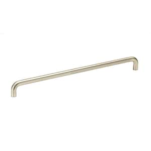 Livingston Collection 11-3/8 in. (288 mm) Center-to-Center Brushed Nickel Functional Drawer Pull
