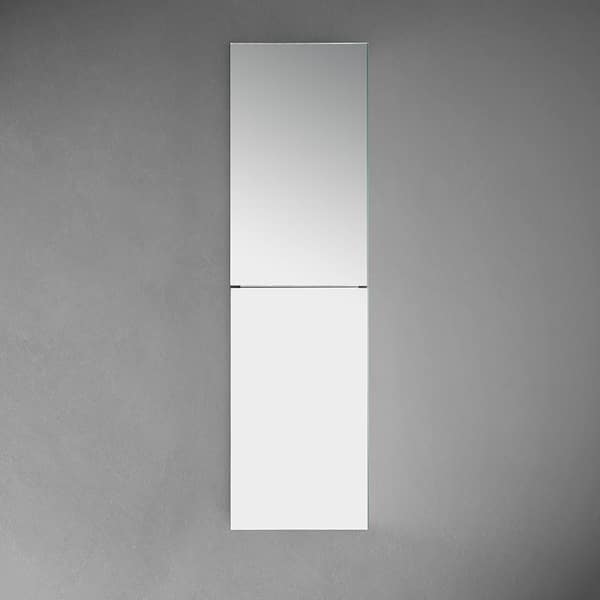 15 in. W x 52 in. H x 5 in. D Frameless Recessed or Surface-Mounted Bathroom Medicine Cabinet 15 in. W x 52 in. H x 5 in. D Frameless Recessed or Surface-Mounted Bathroom Medicine Cabinet