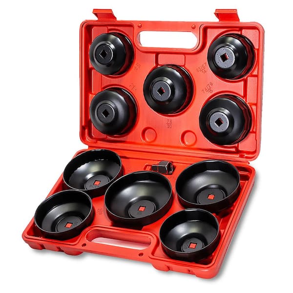 Stark 10-Piece Oil Change Filter Cap Wrench Cup Socket Tool Set
