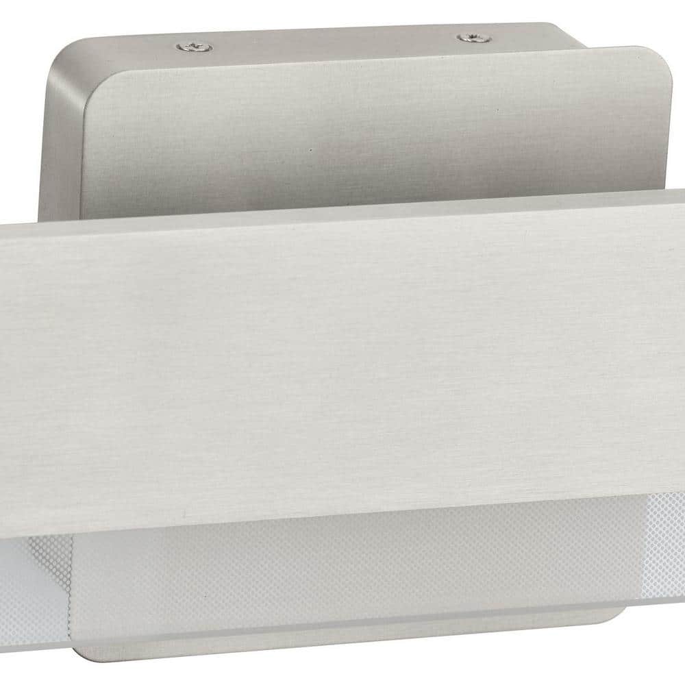 Brushed Nickel 24" LED Linear Vanity Light with Acrylic Shade