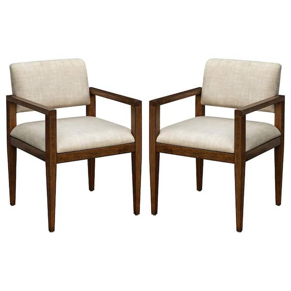 INK+IVY Benson Beige Dining Chair Set of 2 II108-0523 - The Home Depot