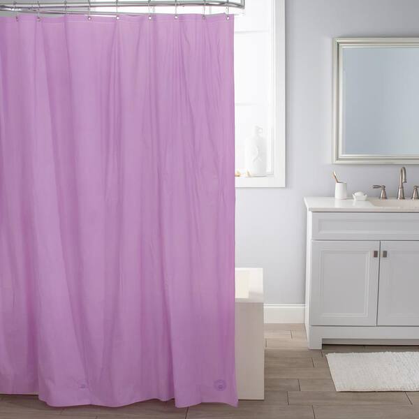 Bath Bliss Heavy Grommet Shower Liner, Lavender Shower Curtain Liner