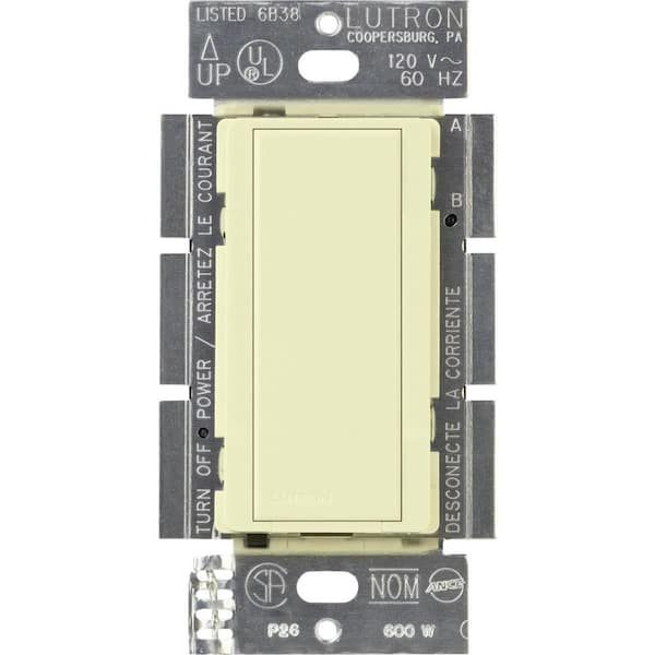 Maestro Companion Switch, only for use with Maestro Digital Switches, 8-Amp, Almond (MA-AS-AL)