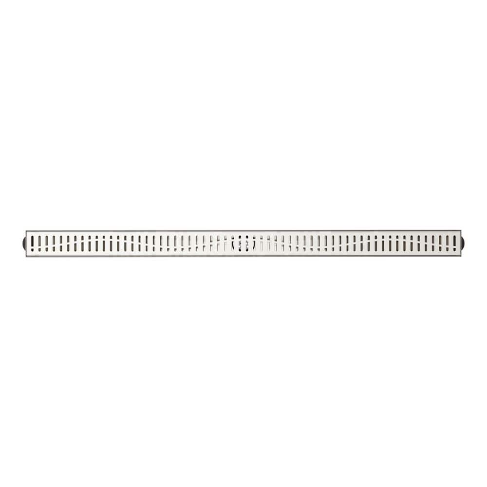 Enigma 48 in. Linear Grate Shower Drain, Polished Stainless Steel price history on PriceWatchPro