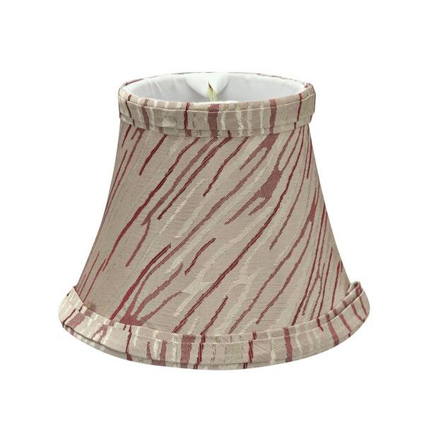 red stripe lamp shade