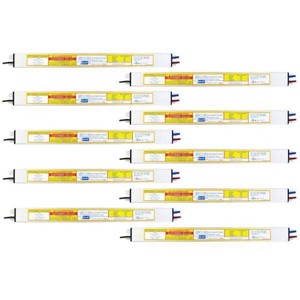 Radionic Hi Tech 54-Watt 1-Lamp T5 High Power Factor Electronic Replacement Ballast (10-Pack)