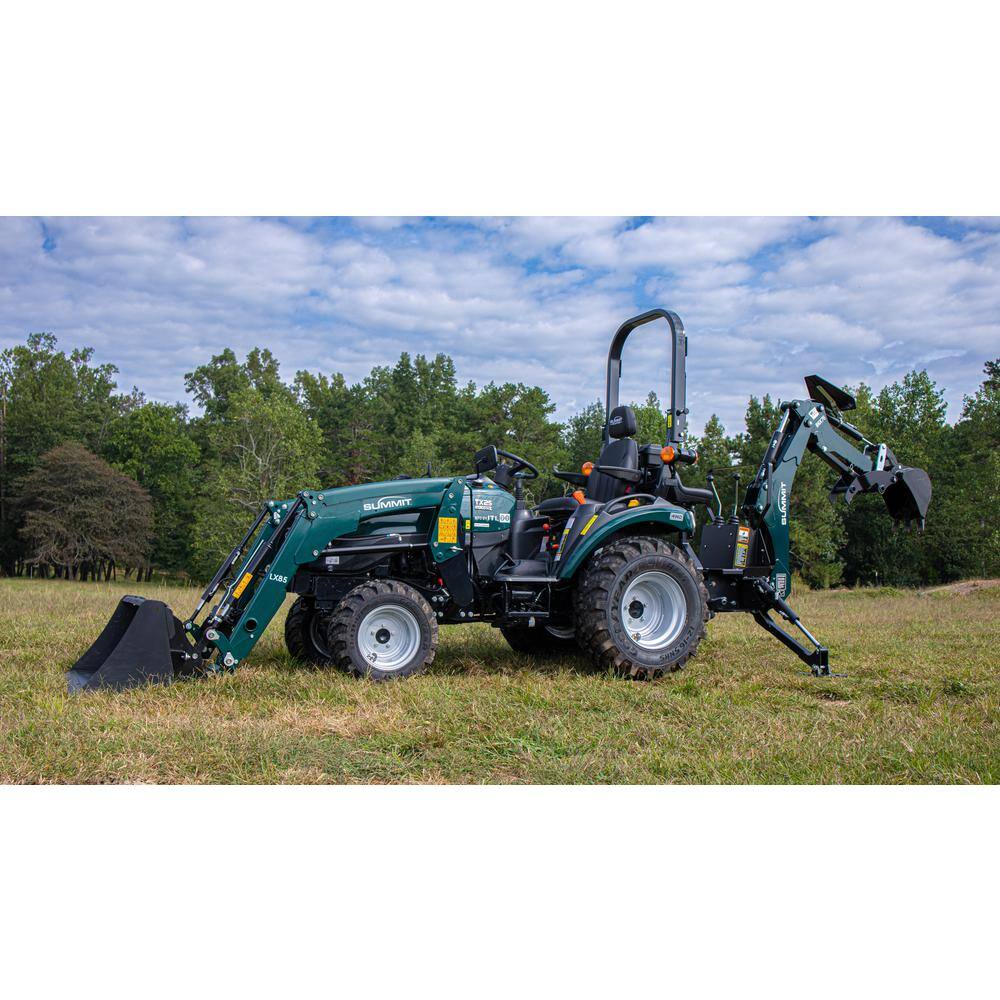 Summit Tractors Summit TX25H Tractor and LX85 Loader and BHX76 Backhoe
