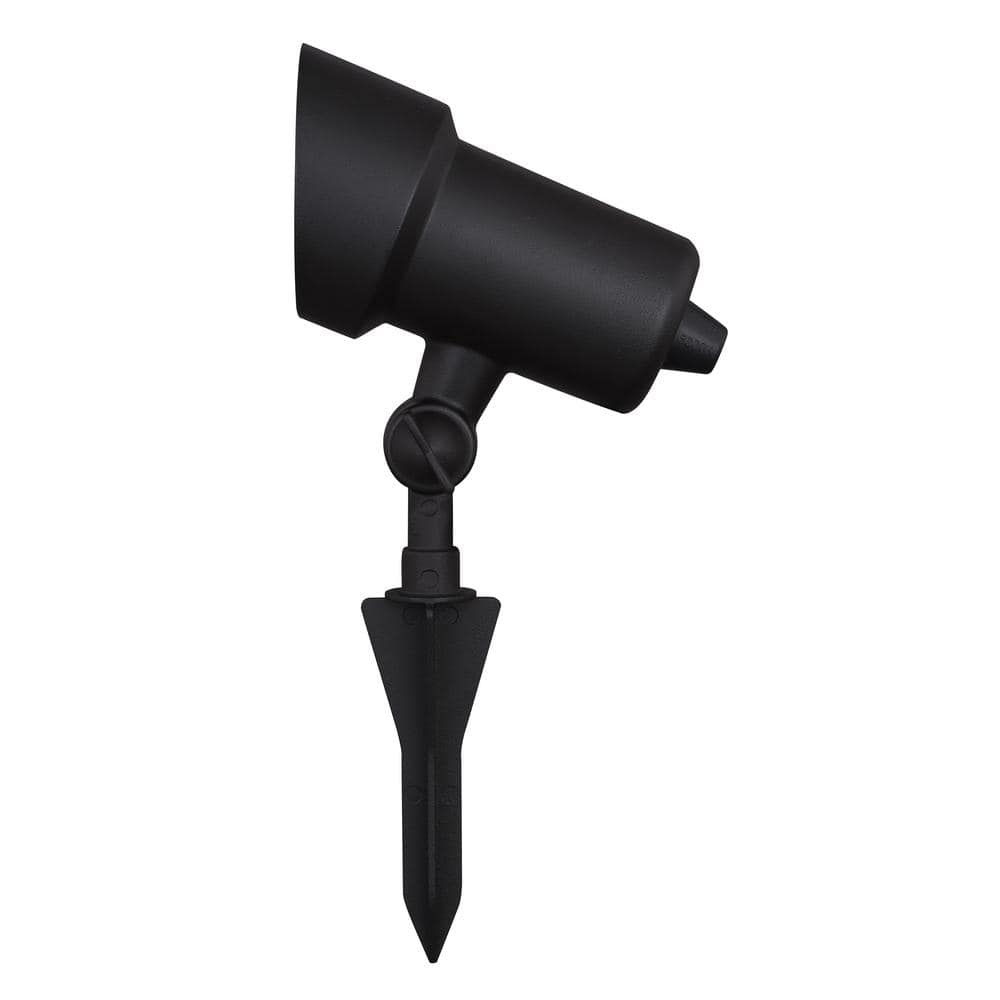 Black Aluminum Low-Voltage LED Outdoor Flood Light
