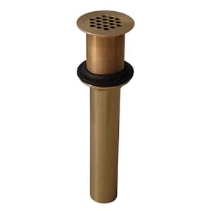 1-1/4 in. Lavatory Grid Drain without Overflow in Polished Brass