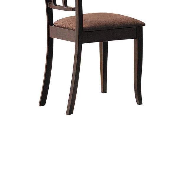 Acme Furniture Cardiff Dark Brown Microfiber and Espresso 