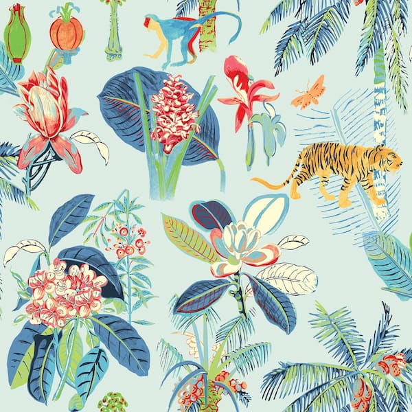 Tommy Bahama Heavenly Kingdom Aegean Vinyl Peel and Stick Wallpaper Roll (Covers 30.75 sq. ft.)