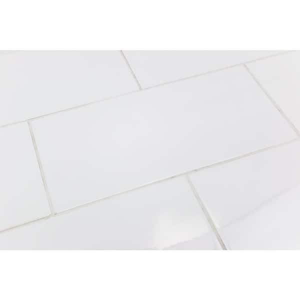 Ivy Hill Tile Essential White 8 in. x 16 in. x 8.5mm Polished Ceramic Wall Tile (25 pieces / 21.52 sq. ft. / box) Ivy Hill Tile Essential White 8 in. x 16 in. x 8.5mm Polished Ceramic Wall Tile (25 pieces / 21.52 sq. ft. / box)
