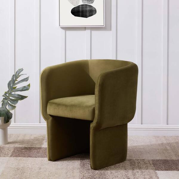 SAFAVIEH Wally Olive Green Accent Chair SFV4808A The Home Depot