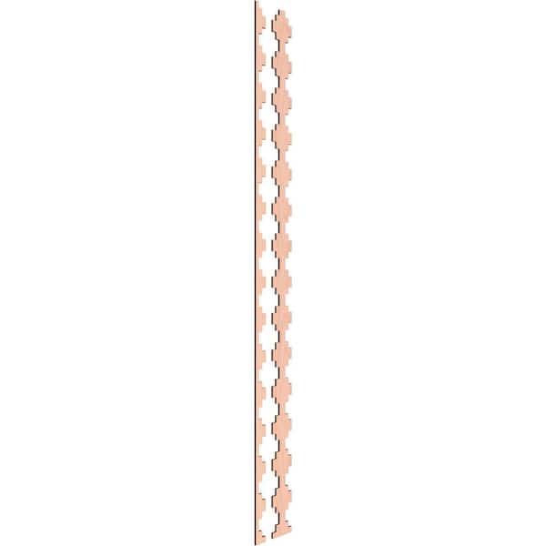 Ekena Millwork Gypsum 94 in. H x 0.375 in. W Slatwall Panels in Alder 15-Pack