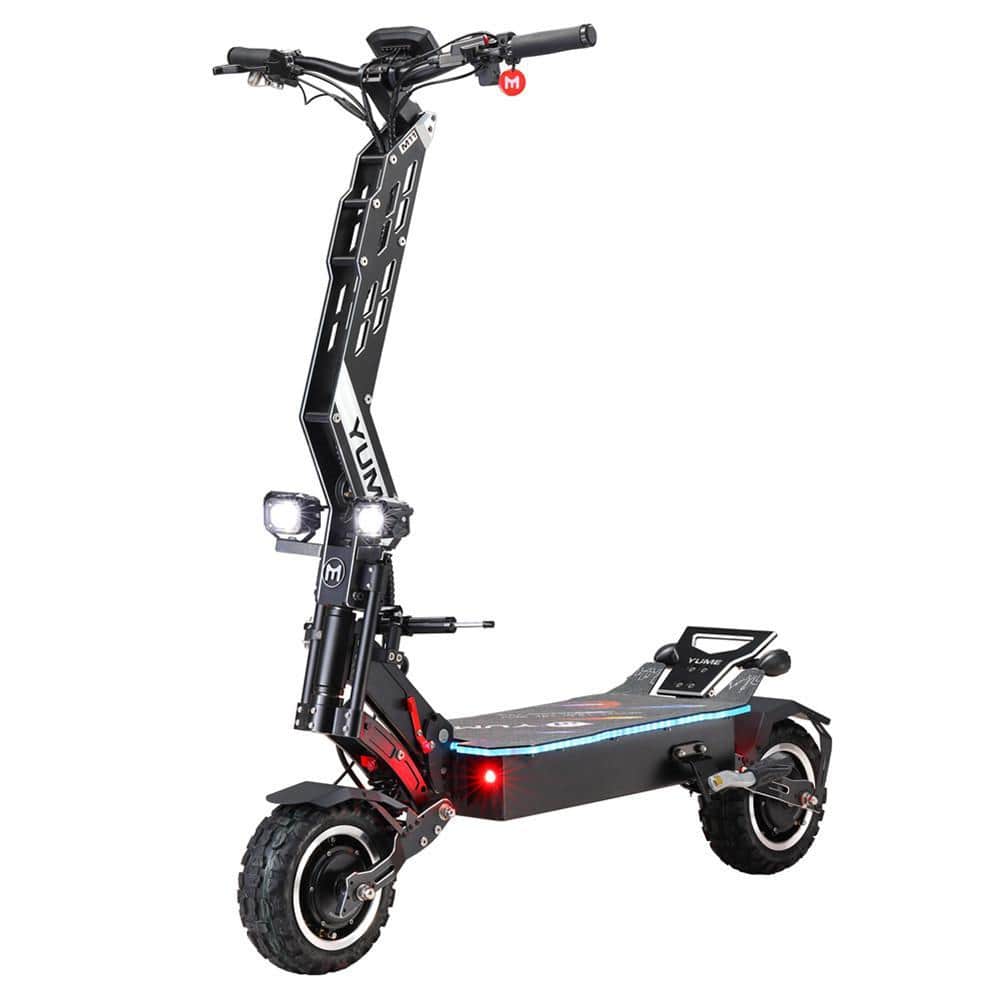 PHNHOLUN Folding Adult Electric Scooter w/72-Volt 7000-Watt Dual