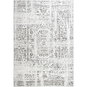 Arlena Distressed Persian Medallion Gray 10 ft. x 13 ft. Area Rug