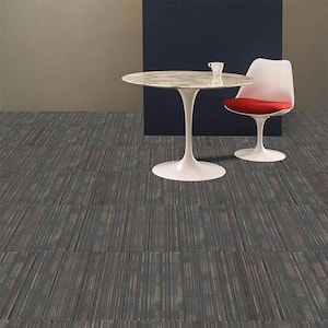 Designer Cool Gray Loop 24 in. x 24 in. Modular Carpet Tile Kit (18 Tiles/Case)