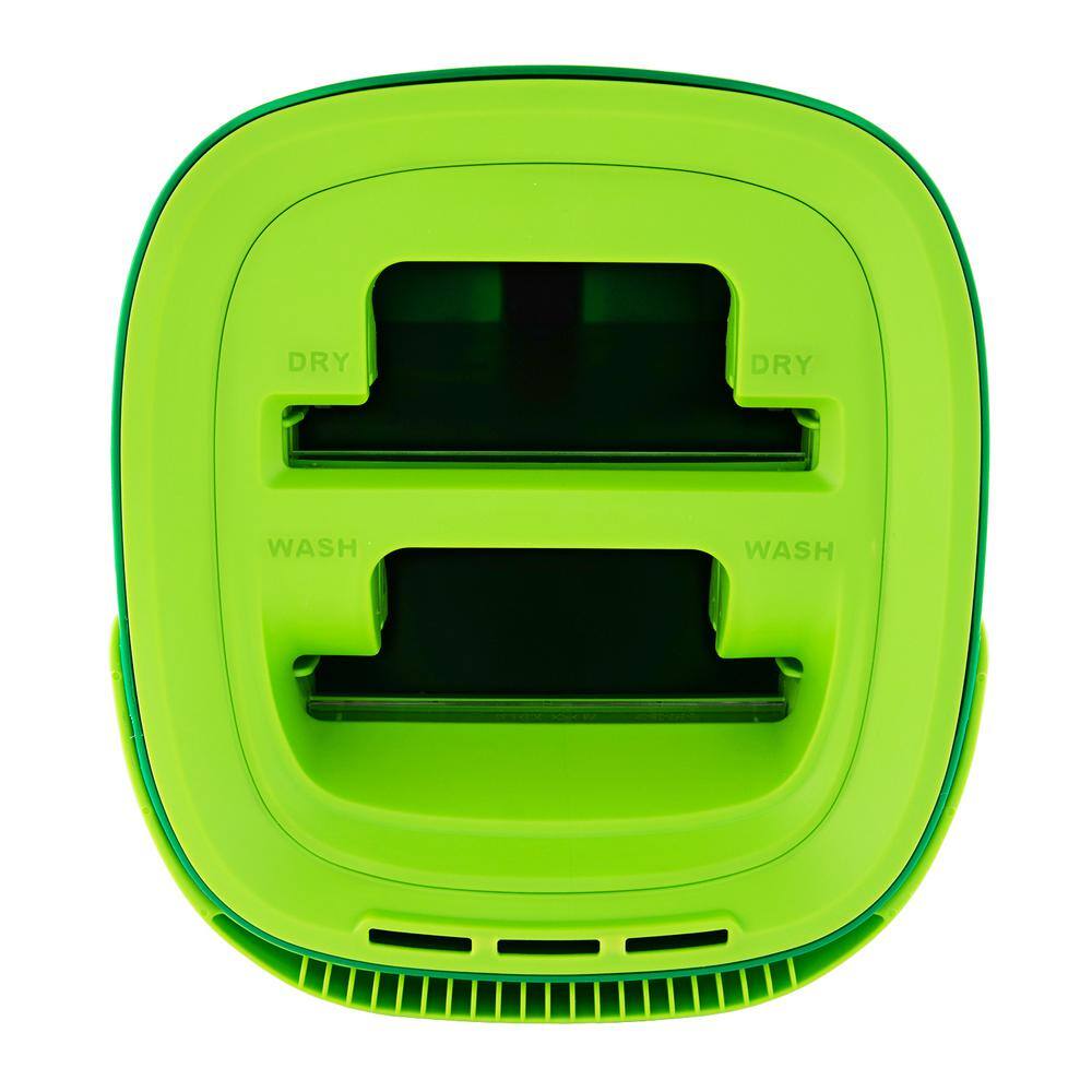 Libman Green Microfiber Mop with Dual Chamber Bucket System