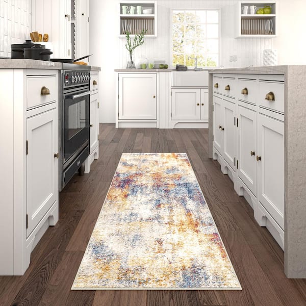 Chelsea Abstract Multi 2 ft. x 8 ft. Indoor Runner Rug