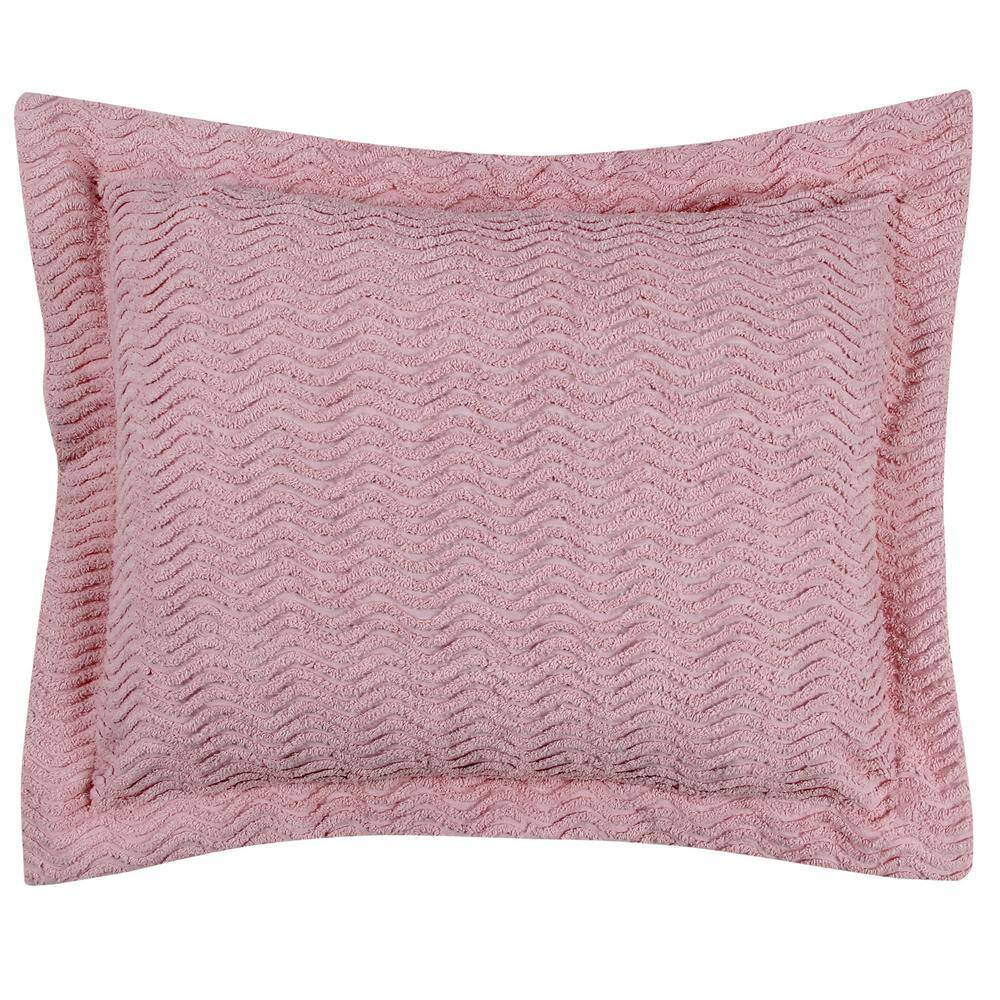 Better Trends Natick Collection in Wavy Channel Stripes Design Pink ...