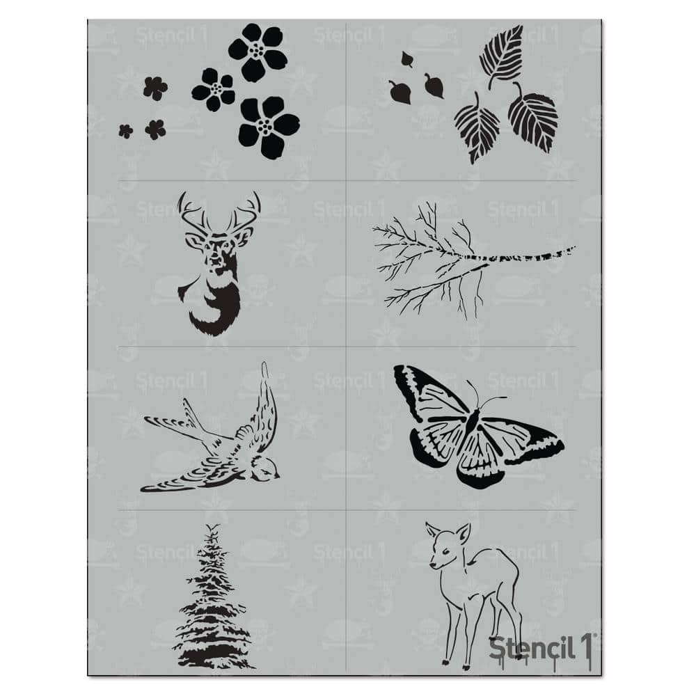 Stainless Steel Border Stencils Reusable Hollow Out Floral Edge emplate for  Painting Wood Burning Pyrography and