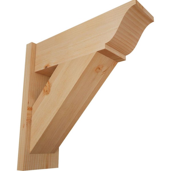 Ekena Millwork 8 in. x 22 in. x 22 in. Traditional Smooth Douglas Fir Outlooker