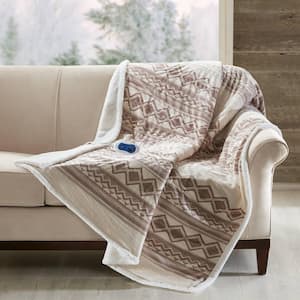 Anderson Natural Berber Electric Throw Blanket