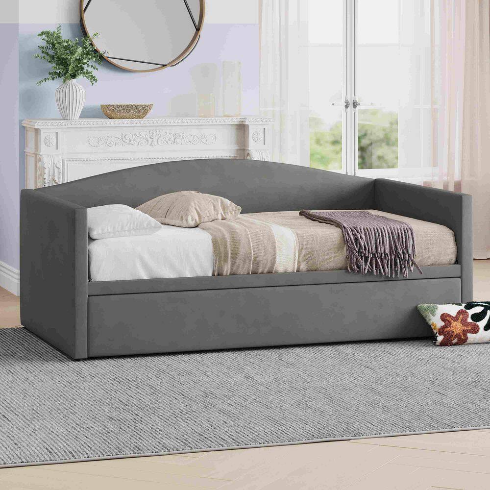 Gray Twin Size Daybed with Extended Pop Up Trundle price history on PriceWatchPro