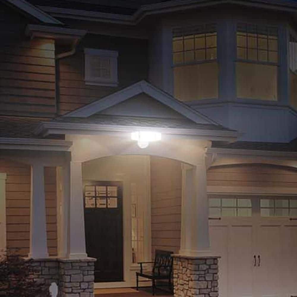 80 Watt Equivalent 8000 Lumen White Integrated LED Flood Light