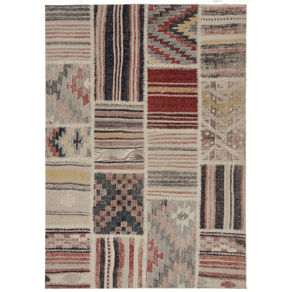 Puissant Zero Giles Ivory and Blue 5 ft. x 7 ft. 6 in. Area rug price history on PriceWatchPro