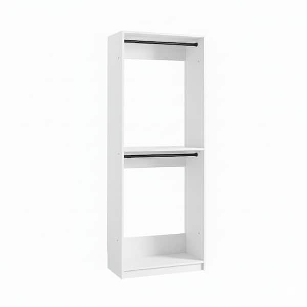 Prosper 32 in. W White Tower Unit 1-Shelf 2-Rods Wood Closet System