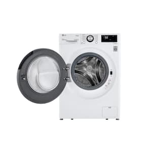 24 in. W 2.4 cu. ft. Compact Stackable Smart Front Load Washer with Built-In Intelligence and Steam in White