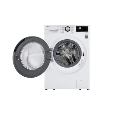 2.4 cu.ft. Compact White Front Load Washer with Built-In Intelligence