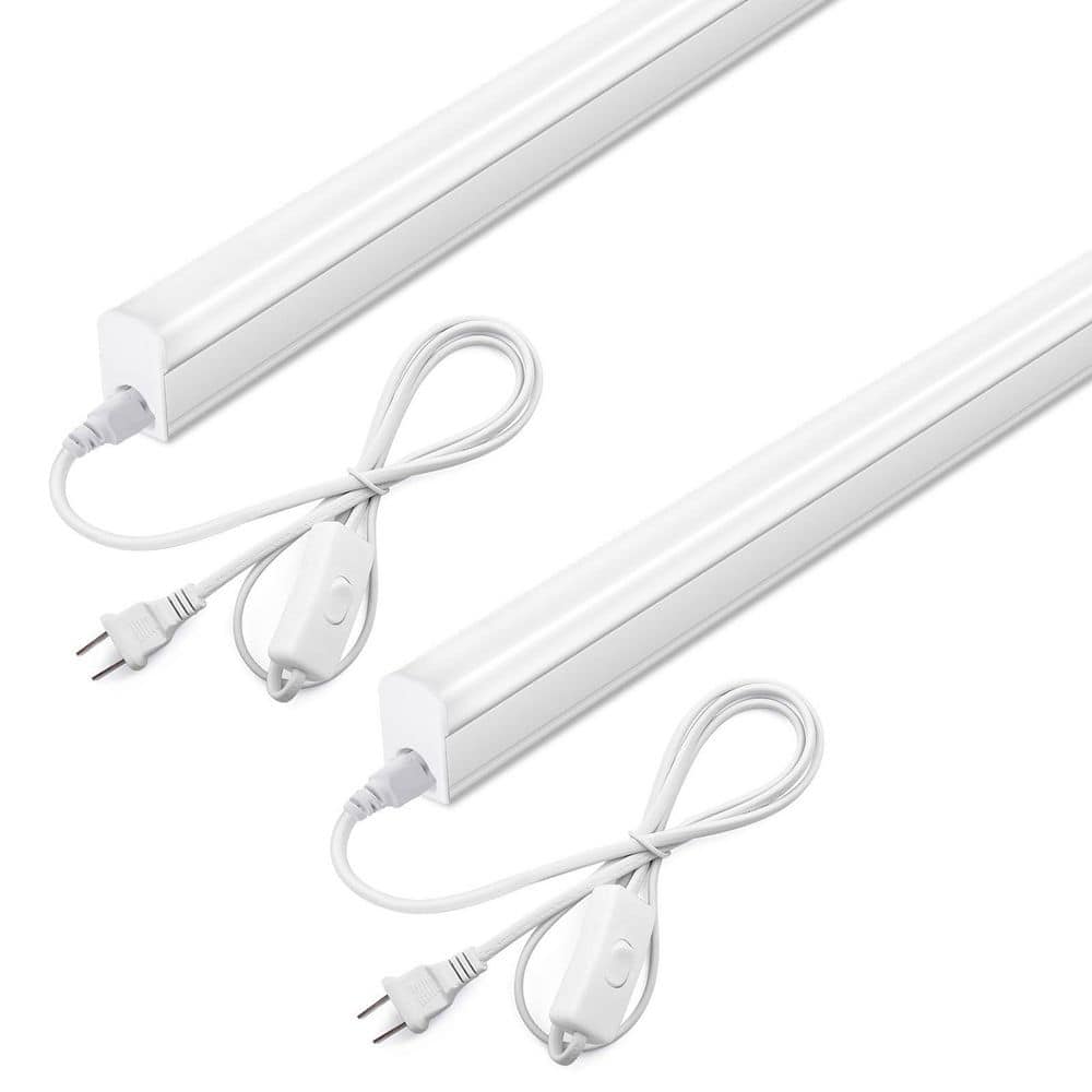 T5 LED Shop Light 3 ft 15-Watt 6000K Daylight 1500 Lumens Linkable Ceiling and Under Cabinet Fixture (2-Pack) price history on PriceWatchPro